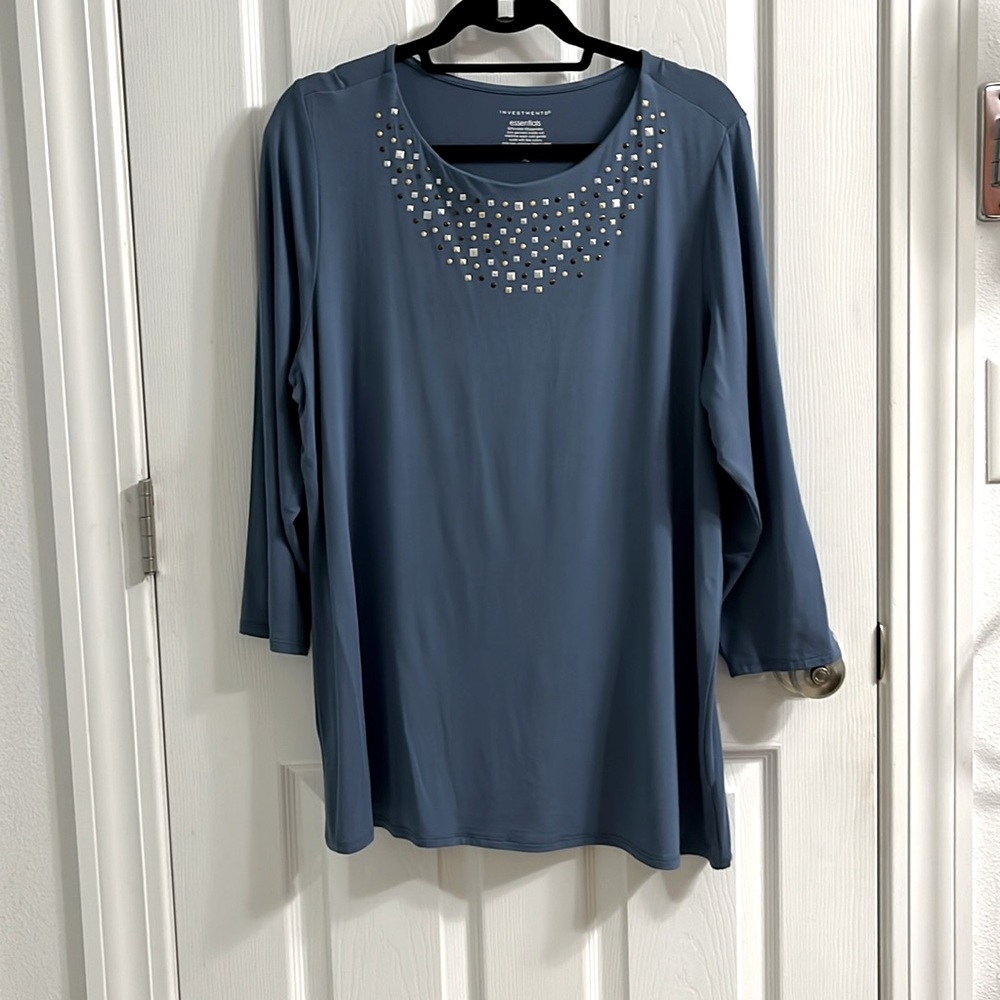 Embellished top by Investment excellent condition